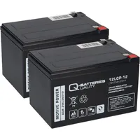 Q-Batteries Akku kompatibel Rasenroboter Robomow 24V 2x 12LCP-12 12V-13Ah