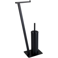 Wenko WC-Garnitur Lirio schwarz Metall, 1 St.