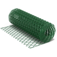 Wiltec Maschendrahtzaun Grün 90 cm x 10 m, 0,6
