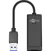 Goobay USB 3.0 Gigabit Ethernet Netzwerkkonverter 0,1 m Schwarz