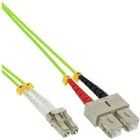 InLine LWL Duplex Kabel, LC/SC, 50/125μm, OM5, 10m