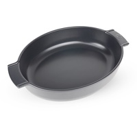 Peugeot Auflaufform APPOLIA 40cm Oval Schiefergrau Spülmaschinenfest