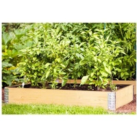 Buri Hochbeet-Rahmen 120x80cm Palettenrahmen Frühbeet Pflanzbeet Gartenbeet stapelbar