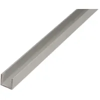 GAH Alberts U-Profil Aluminium, silberfarbig