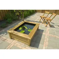UBBINK Gartenbrunnen Quadro Wood II