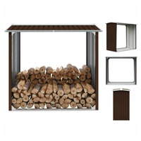 VidaXL Brennholzlager 172 x 91 x 154 cm braun/stahl