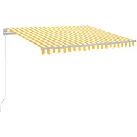 VidaXL Markise manuell einziehbar 300 x 250 cm gelb