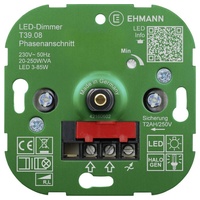 EHMANN 3900x0800 Unterputz Dimmer Geeignet für Leuchtmittel: LED-Lampe, Energiesparlampe,