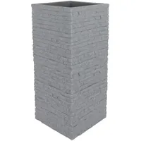 Dynamic24 Säulentopf 60cm Blumentopf Blumenkübel Pflanzkübel Blumenkasten Ziegel Optik