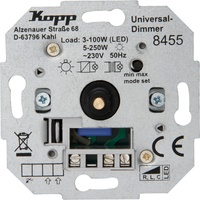 Kopp Universal LED Druck-Wechsel-Dimmer, 3 -100 Watt, 845500002