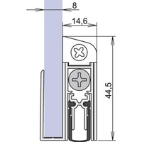 ATHMER Türdichtung Schall-Ex® GS-8 1-407 1-s.L.958mm Alu.silberf.GLT