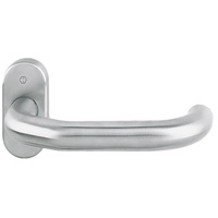 HOPPE PT-Drücker-Halbgarnitur Paris E138GF/55 ov.,VK10 Edelstahl matt
