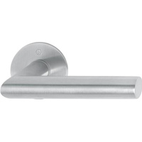 HOPPE Türdrückerpaar Ams.E1400Z/849N VA F69 m.Drückerrosetten 4-KT.8mm
