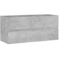VidaXL Waschbeckenunterschrank 100 x 38,5 x 45 cm Betongrau