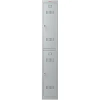Phoenix Spind Locker grau PL1230GGK, 2 Schließfächer 30,0 x