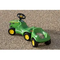 Rolly Toys Babyrutscher Minitrac John Deere 6150R + Anhänger