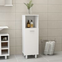 VidaXL Badezimmerschrank Weiß 30x30x95 cm Holzwerkstoff