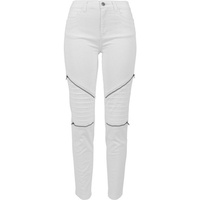 URBAN CLASSICS Stretch Biker Hosen White 27