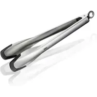 GEFU Capto Kochzange 33 cm Edelstahl/Silikon schwarz/silber
