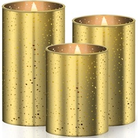 Kesser LED Kerzen 3er Set 10 cm 12,5 cm