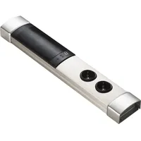 L&S Steckdosenelement Toki mit Bluetooth-Lautsprecher, Edelstahl Effekt