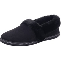 SKECHERS Cozy Campfire Team Toasty Slippers, Black Microfiber Faux