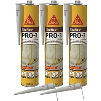 Vasalat Sikaflex-PRO-3 witterungsfester Dichtstoff; Dichtmasse, 300ml, 3er Set +