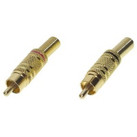 TRU Components 1601054 Cinch-Steckverbinder Stecker, gerade Polzahl: 2 Mono