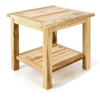 VCM Beistelltisch Gartentisch Teakholz Blumentisch Balkontisch Maße 50 x