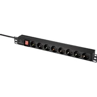 Renkforce RF-4604248 19 Zoll Netzwerkschrank-Steckdosenleiste 1 HE Schutzkontaktsteckdose mit