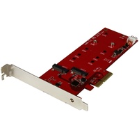 Startech StarTech.com 2x M.2 SATA SSD Schnittstellenkarte - PCIe