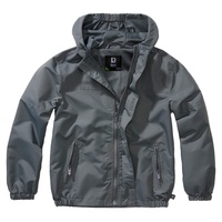 Brandit Textil Brandit Kids Summer Frontzip Windbreak, Farbe: anthrazit,