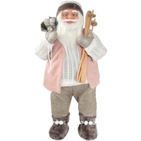 Expo-Börse Weihnachtsmann 80 cm mit Ski & Geschenkesack Nikolaus