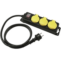 Eurolite Steckdosenleiste 3-fach 5 m Schwarz