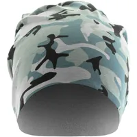 MSTRDS Accessoires Printed Jersey Beanie one Size Grey camo/Charcoal