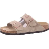 Birkenstock Arizona Weichbettung Veloursleder schmal taupe 39