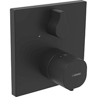 Hansa Hansabluebox living Fertigmontageset 8114956233 Unterputz-Wannen/Brause-Thermostat, mit Mengenregulierung, mattschwarz