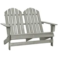 VidaXL Adirondack-Gartenbank 119,5 x 85,5 x 89,5 cm grau