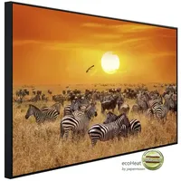 Papermoon Infrarotheizung »EcoHeat - Afrikanische Antilopen und Zebras«, Matt-Effekt