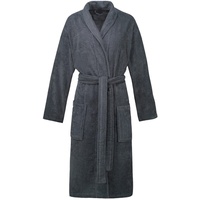 Esprit Unisex-Bademantel aus 100% Baumwolle S Grey Steel -