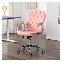 VidaXL Bürodrehstuhl Rosa Kunstleder