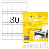 Topstick Etiketten, 35.6x16.9mm, weiß