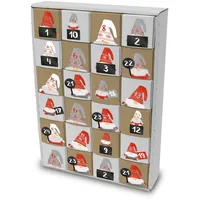 Itenga SET Adventskalender zum Füllen Würfel 6,5cm + Sticker