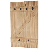 MCW Tassenhalter MCW-D13, Hängeregal Tassenbrett Wandboard, 6 Haken 91x60cm