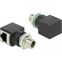 DeLock Netzwerkadapter M12 8 Pin X-kodiert Stecker zu RJ45