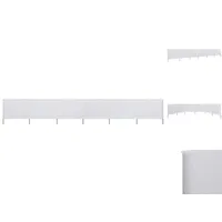 VidaXL 6-teiliges Windschutzgewebe 800 x 120 cm Sandweiß