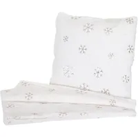 MCW Set Kuscheldecke + Deko-Kissen Schnee, 2-tlg.