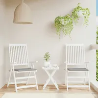 VidaXL Gartenstuhl-Kissen 2 Stk. Grau 40x40x3 cm Oxford-Gewebe