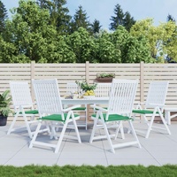 VidaXL Gartenstuhl-Kissen 6 Stk. Grün 50x50x3 cm Stoff