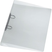 Herlitz Ringbuch A4, 2-Bügel, 4cm Rücken, 24mm Füllhöhe, transparent